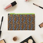 Blue Brown Leopard Cosmetic Bag (XS)