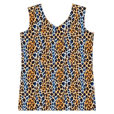 Blue Brown Leopard Women s Basketball Tank Top from ArtsNow.com Front