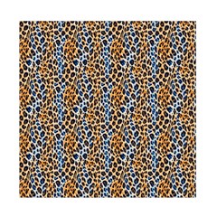 Blue Brown Leopard Duvet Cover Double Side (Full/ Double Size) from ArtsNow.com Back
