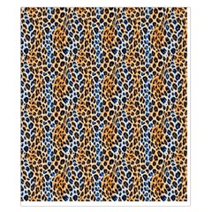 Blue Brown Leopard Duvet Cover Double Side (California King Size) from ArtsNow.com Front