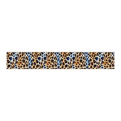 Blue Brown Leopard Midi Wrap Pencil Skirt from ArtsNow.com Waistband