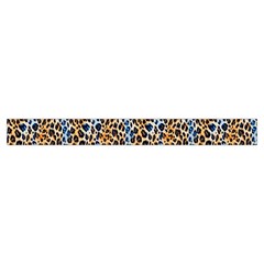 Blue Brown Leopard Zipper Medium Tote Bag from ArtsNow.com Strap