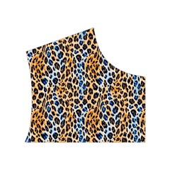 Blue Brown Leopard Women s Button Up Vest from ArtsNow.com Top Right