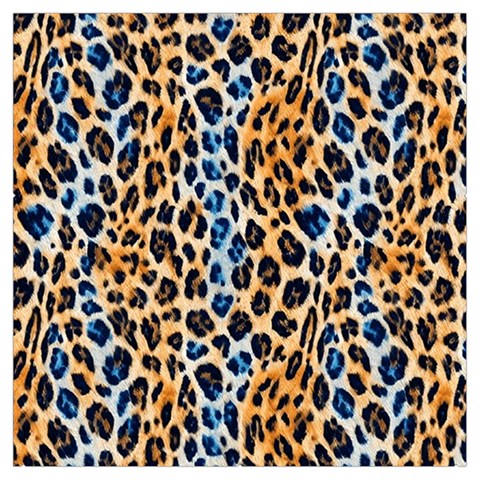 Blue Brown Leopard Everyday Shoulder Bag with Pouch Bag from ArtsNow.com Front