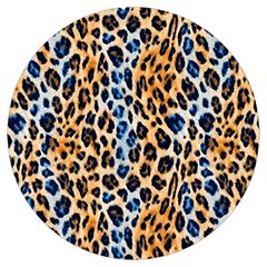 Blue Brown Leopard Everyday Shoulder Bag with Pouch Bag from ArtsNow.com Front