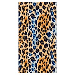 Blue Brown Leopard Everyday Shoulder Bag with Pouch Bag from ArtsNow.com Left