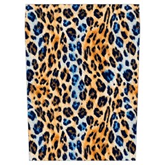 Blue Brown Leopard Everyday Shoulder Bag with Pouch Bag from ArtsNow.com Right Pocket
