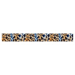 Blue Brown Leopard Everyday Shoulder Bag with Pouch Bag from ArtsNow.com Front Bottom