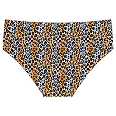 Blue Brown Leopard Men s Swim Brief from ArtsNow.com Back
