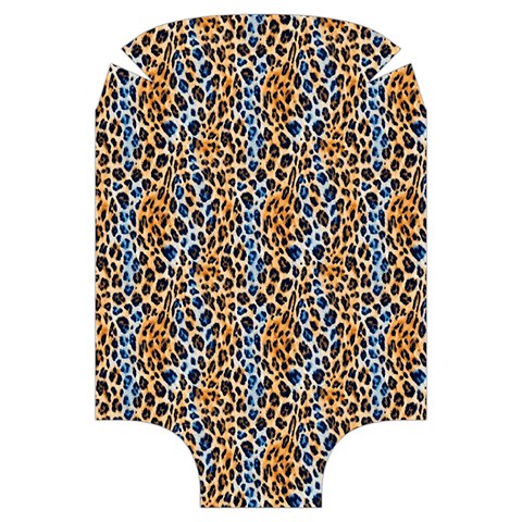 Blue Brown Leopard Luggage Cover (Large) from ArtsNow.com Front