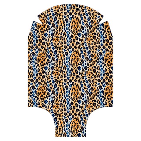Blue Brown Leopard Luggage Cover (Small) from ArtsNow.com Front