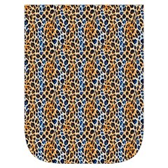 Blue Brown Leopard Waist Pouch (Small) from ArtsNow.com Front Pocket