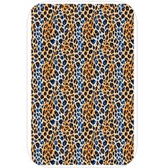 Blue Brown Leopard Belt Pouch Bag (Large) from ArtsNow.com Back