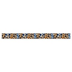 Blue Brown Leopard Wristlet Pouch Bag (Small) from ArtsNow.com Strap Outside