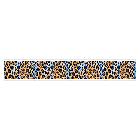 Blue Brown Leopard Make Up Case (Medium) from ArtsNow.com Zipper Front
