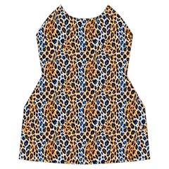 Blue Brown Leopard Women s Long Sleeve Raglan T Front