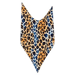 Blue Brown Leopard Women s Long Sleeve Raglan T Side Right