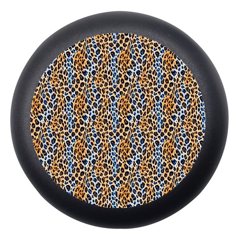 Blue Brown Leopard Dento Box with Mirror from ArtsNow.com Front