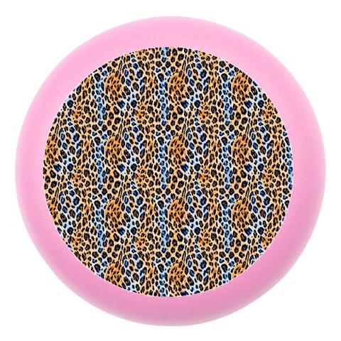 Blue Brown Leopard Dento Box with Mirror from ArtsNow.com Front