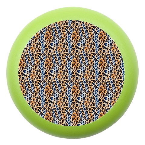 Blue Brown Leopard Dento Box with Mirror from ArtsNow.com Front