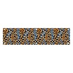 Blue Brown Leopard Banner and Sign 4  x 1 