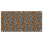 Blue Brown Leopard Banner and Sign 4  x 2 
