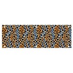 Blue Brown Leopard Banner and Sign 6  x 2 