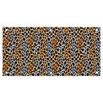 Blue Brown Leopard Banner and Sign 6  x 3 