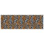 Blue Brown Leopard Banner and Sign 9  x 3 