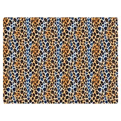 Blue Brown Leopard 40  x 30  Two Sides Premium Plush Fleece Blanket (Baby Size) from ArtsNow.com 40 x30  Blanket Back