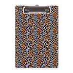 Blue Brown Leopard A5 Acrylic Clipboard