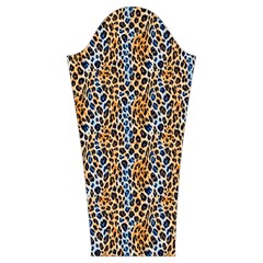 Blue Brown Leopard Women s Cut Out Long Sleeve T Sleeve Left