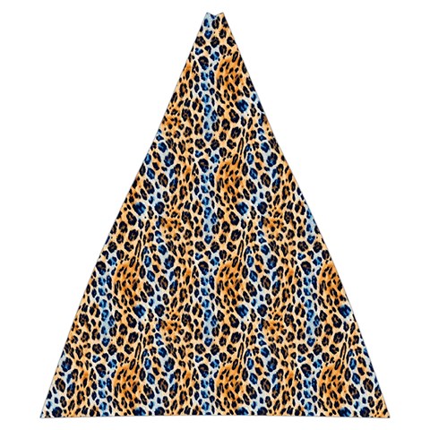 Blue Brown Leopard Automatic Folding Umbrella with Case (Medium) from ArtsNow.com 17.22 x19.95  Umbrella - 2