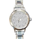 Light Grey Snake Round Italian Charm Watch