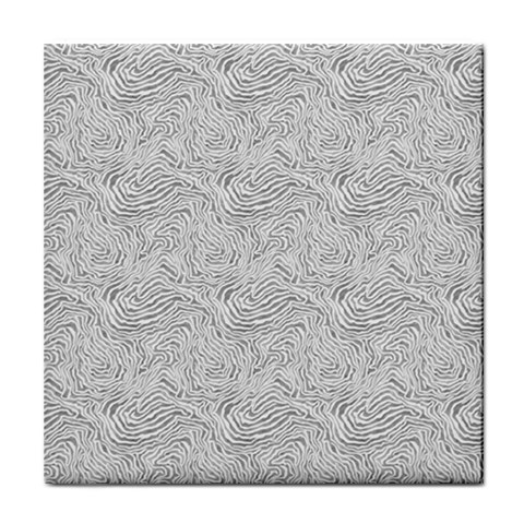 Light Grey Snake Tile Coaster from ArtsNow.com Front