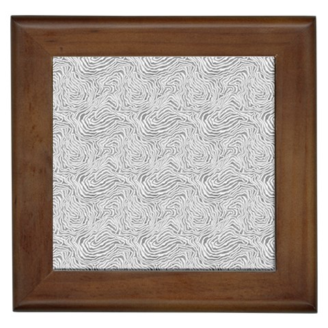 Light Grey Snake Framed Tile from ArtsNow.com Front