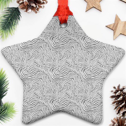 Light Grey Snake Ornament (Star) from ArtsNow.com Front