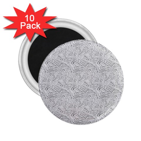 Light Grey Snake 2.25  Magnets (10 pack)  from ArtsNow.com Front