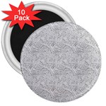 Light Grey Snake 3  Magnets (10 pack) 