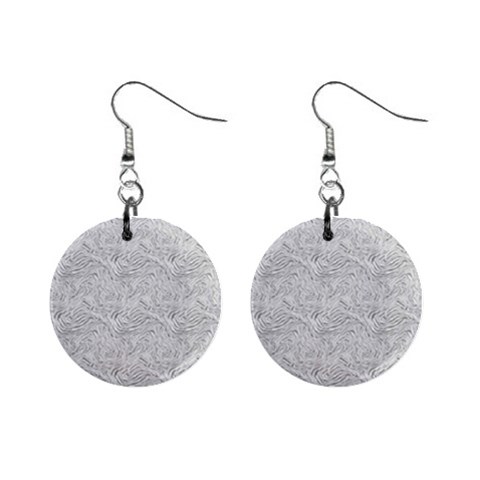 Light Grey Snake Mini Button Earrings from ArtsNow.com Front