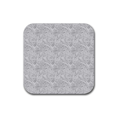 Light Grey Snake Rubber Coaster (Square) from ArtsNow.com Front