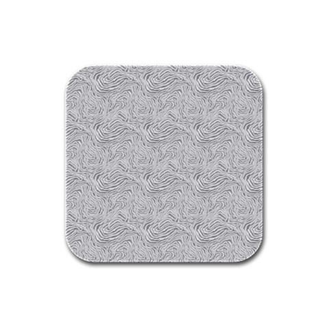 Light Grey Snake Rubber Square Coaster (4 pack) from ArtsNow.com Front