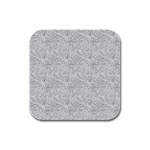 Light Grey Snake Rubber Square Coaster (4 pack)