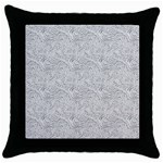 Light Grey Snake Throw Pillow Case (Black)