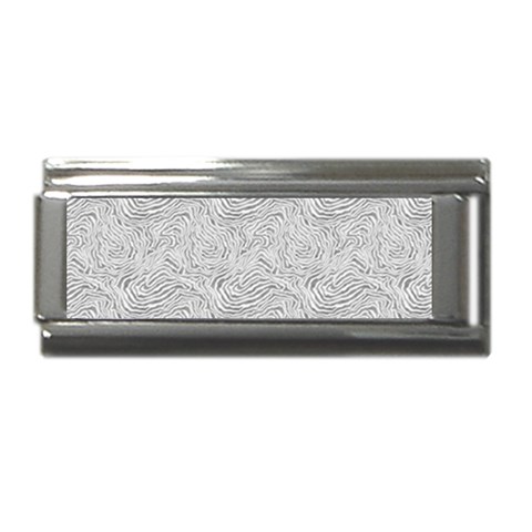 Light Grey Snake Superlink Italian Charm (9mm) from ArtsNow.com Front