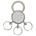 Light Grey Snake 3-Ring Key Chain