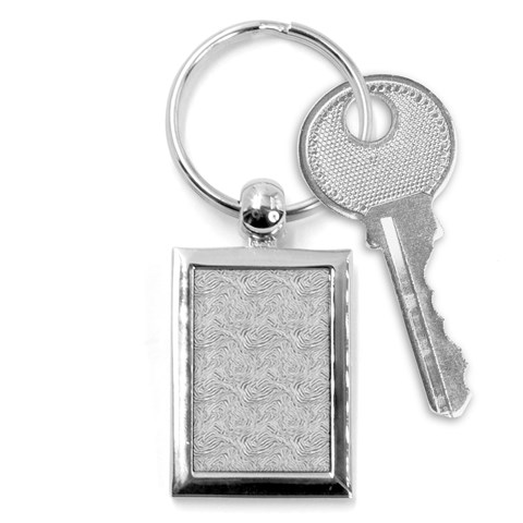 Light Grey Snake Key Chain (Rectangle) from ArtsNow.com Front