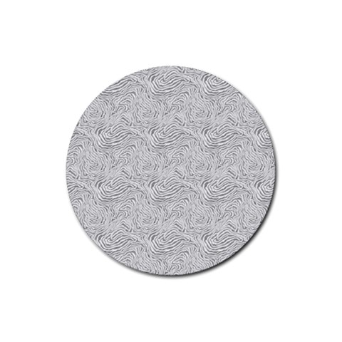 Light Grey Snake Rubber Round Coaster (4 pack) from ArtsNow.com Front