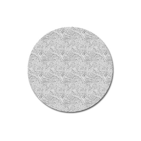 Light Grey Snake Magnet 3  (Round) from ArtsNow.com Front
