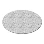 Light Grey Snake Oval Magnet